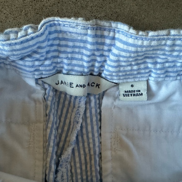 Janie & Jack Seersucker Blue and White Classic Spring Easter Pants size 6 - Picture 4 of 4